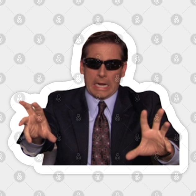 Micheal Scott Funny Sticker by Biscuit25